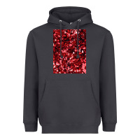 Smoke red glitter party sequins Heavyweight Hoodie - lanVoArt