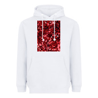 White red glitter party sequins Heavyweight Hoodie - lanVoArt