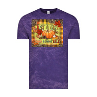Cloud Purple Just a girl who loves Fall Vintage Tee - NancyCooperArtShop
