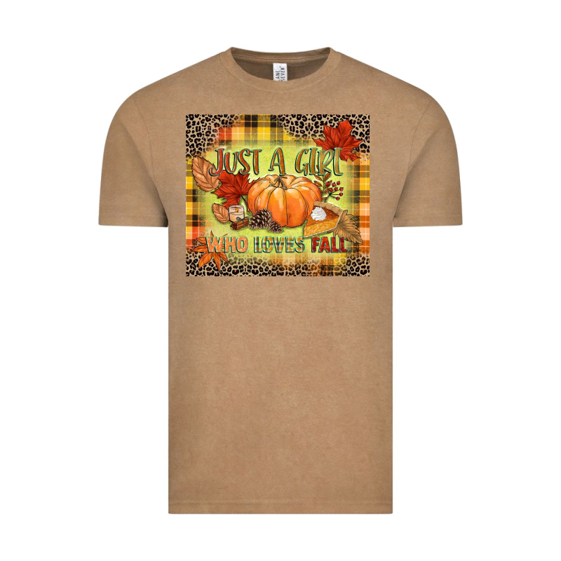 Just A Girl Who Loves Fall Vintage Tee by NancyCooperArtShop | Teevron