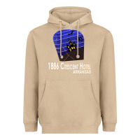 Mushroom 1886 Crescent Hotel Eureka Springs Arkansas USA Halloween Haunted Bat  Heavyweight Hoodie - lanVoArt