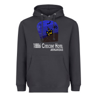 Smoke 1886 Crescent Hotel Eureka Springs Arkansas USA Halloween Haunted Bat  Heavyweight Hoodie - lanVoArt