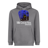 Storm 1886 Crescent Hotel Eureka Springs Arkansas USA Halloween Haunted Bat  Heavyweight Hoodie - lanVoArt