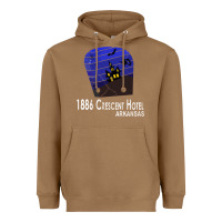 Toasted Coconut 1886 Crescent Hotel Eureka Springs Arkansas USA Halloween Haunted Bat  Heavyweight Hoodie - lanVoArt