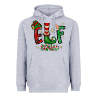 Heather Grey Elf Squad Heavyweight Hoodie - CowhideDigitalArt