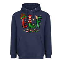 Navy Elf Squad Heavyweight Hoodie - CowhideDigitalArt