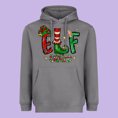 Elf Squad Heavyweight Hoodie Designed By Cowhidedigitalart