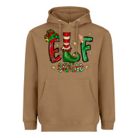Toasted Coconut Elf Squad Heavyweight Hoodie - CowhideDigitalArt