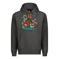 Charcoal Heather One Loved Nurse Premium Hoodie - FaDigitalArtStudio