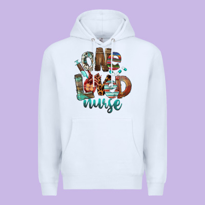 One Loved Nurse Premium Hoodie Designed By Fadigitalartstudio