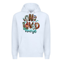 White One Loved Nurse Premium Hoodie - FaDigitalArtStudio