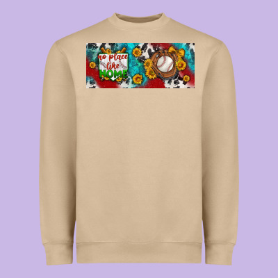 No Place Like Home Baseball Heavyweight Sweatshirt Designed By Bundleandbundleshop