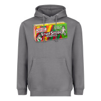 Old School Fruit Stripe Gum Heavyweight Hoodie | Teevron