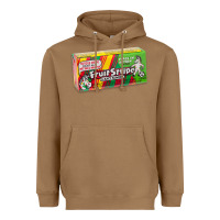 Toasted Coconut old school fruit stripe gum Heavyweight Hoodie - lanVoArt