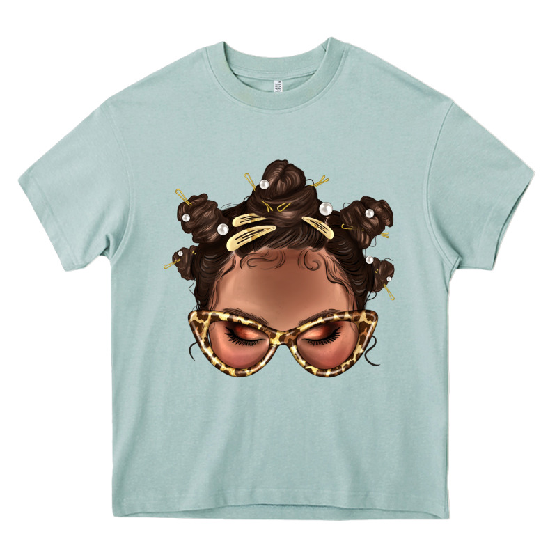Afro Bantu Knots Hairstyles Messy Bun With Clasp Bbs  2 Heavy Core Tee by BundleAndBundleShop | Teevron