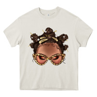 Cream Afro Bantu Knots Hairstyles Messy Bun With Clasp Bbs  2 Heavy Core Tee - BundleAndBundleShop