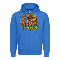 True Royal Hello Pumpkin Zipper Hoodie - CowhideDigitalArt