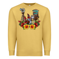 Antique Gold farm life chicken Premium Sweatshirt - SublimationCraftShop