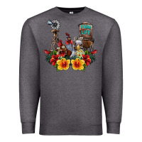 Charcoal Heather farm life chicken Premium Sweatshirt - SublimationCraftShop
