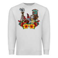 Dove Grey farm life chicken Premium Sweatshirt - SublimationCraftShop