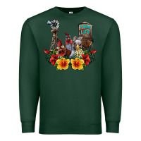 Sports Green farm life chicken Premium Sweatshirt - SublimationCraftShop