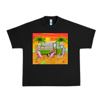 Black summer caravan Urban Heavy Tee - TumblerDesignByShophia