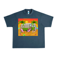 Midnight Navy summer caravan Urban Heavy Tee - TumblerDesignByShophia