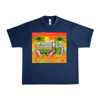Navy summer caravan Urban Heavy Tee - TumblerDesignByShophia