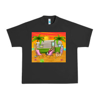 Pigment Black summer caravan Urban Heavy Tee - TumblerDesignByShophia