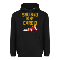 Black Futurama Snu Snu Is My Cardio GIFT Heavyweight Hoodie - lanVoArt