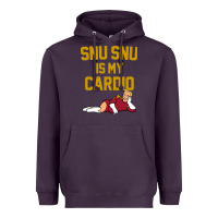 Plum Futurama Snu Snu Is My Cardio GIFT Heavyweight Hoodie - lanVoArt