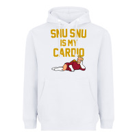 White Futurama Snu Snu Is My Cardio GIFT Heavyweight Hoodie - lanVoArt