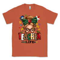 Copper teacher life blonde caucassian messy bun Classic Tee - texasbilliewilder