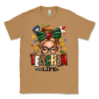Toasted Coconut teacher life blonde caucassian messy bun Classic Tee - texasbilliewilder
