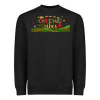 Black christmas vibes libbey glass Heavyweight Sweatshirt - BundleAndBundleShop
