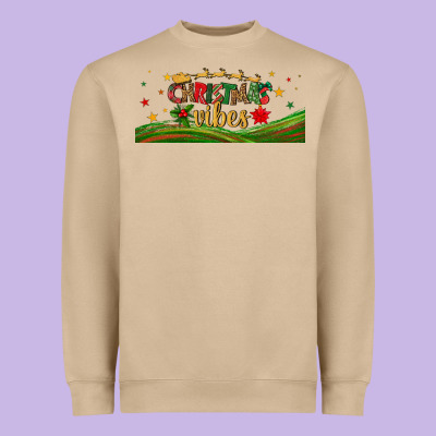 Christmas Vibes Libbey Glass Heavyweight Sweatshirt Designed By Bundleandbundleshop