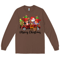 Chestnut merry christmas truck gnomies Long Sleeve Tee - CowGirlArtShop