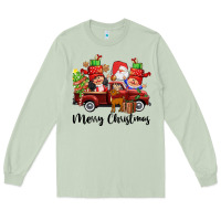 Merry Christmas Truck Gnomies Long Sleeve Tee | Teevron