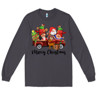 Smoke merry christmas truck gnomies Long Sleeve Tee - CowGirlArtShop
