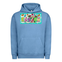 Pigment Pebble Blue easter cross license plate template Urban Hoodie - BarkalooDesign