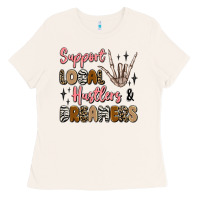 Bone support local hustlers and dreamers Ladies Tee - Artiststas