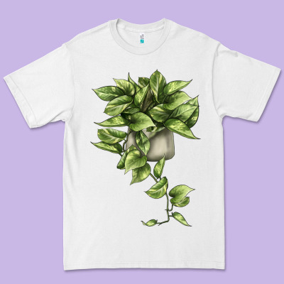 Golden Pothos Premium Tee Designed By Lillyallendesigns