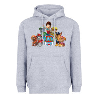 Heather Grey Paw GIFT Patrol  11 Heavyweight Hoodie - lanVoArt
