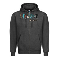 Charcoal Heather senior mom Zipper Hoodie - CowhideDigitalArt