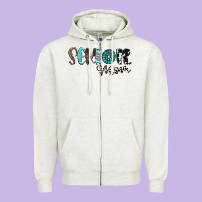 Senior Mom Zipper Hoodie Designed By Cowhidedigitalart