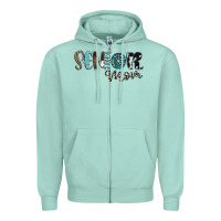 Seafoam senior mom Zipper Hoodie - CowhideDigitalArt
