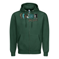 Sports Green senior mom Zipper Hoodie - CowhideDigitalArt