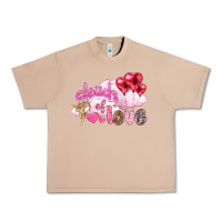 Burro Clouds of love with balloons Valentine's Day Urban Heavy Tee - HowdyJamesFarm