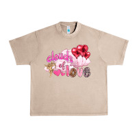 French Oak Clouds of love with balloons Valentine's Day Urban Heavy Tee - HowdyJamesFarm