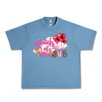 Pebble Blue Clouds of love with balloons Valentine's Day Urban Heavy Tee - HowdyJamesFarm